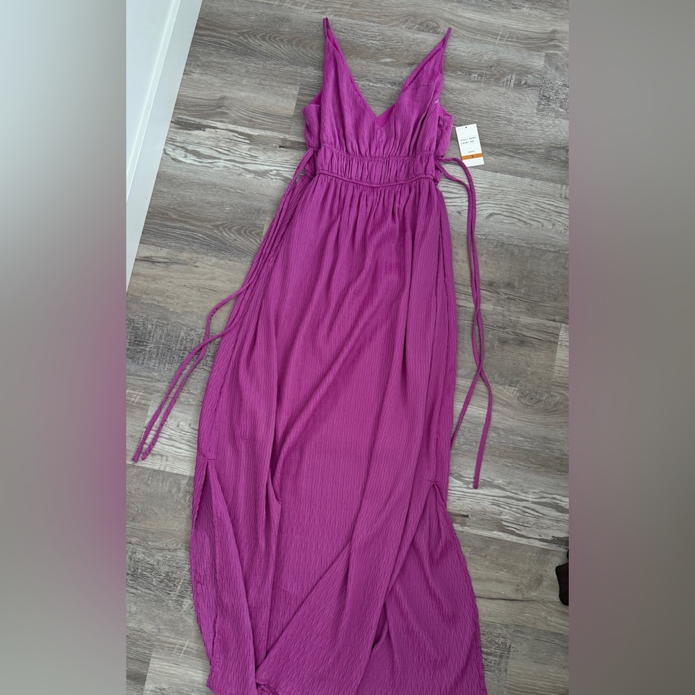 Taylor Fuchsia Pleated Dress